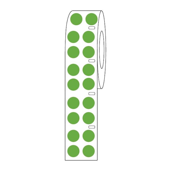 Label Roll, Cryo, Direct Thermal, 13mm Dots, for 2.0mL Tubes, Orange, 4000PK